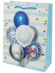 Dream cards Пакет подар. с мат. лам. 18*23*10см р-р(М),Синие шарики,210г ППК-2600