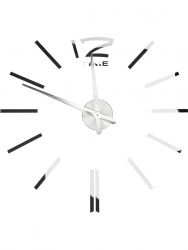 Часы настенные интерьерные на батарейках (не в комп-те) Временная петля L, 100-120см,серебр. ЧН-7521