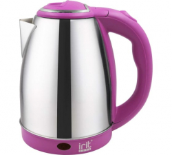 Чайник электрический цветной розовый, IR-1348