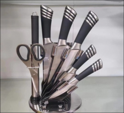 Набор ножей из нерж. стали 8 предметов с подставкой арт. 16616-C-01