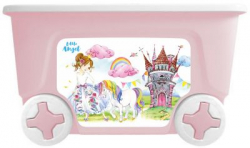 Ящик детский  на колесах Lalababy Play with Me Princess 50 литров (без характеристик)