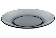 Тарелка стекл 20см обеденная Basilico Grey, 62543-06