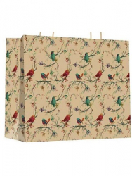 Пакет подарочный из крафт-бумаги 27,5х27,5х12 см (craft M) Птички на дереве, 150 г ПКП-8007